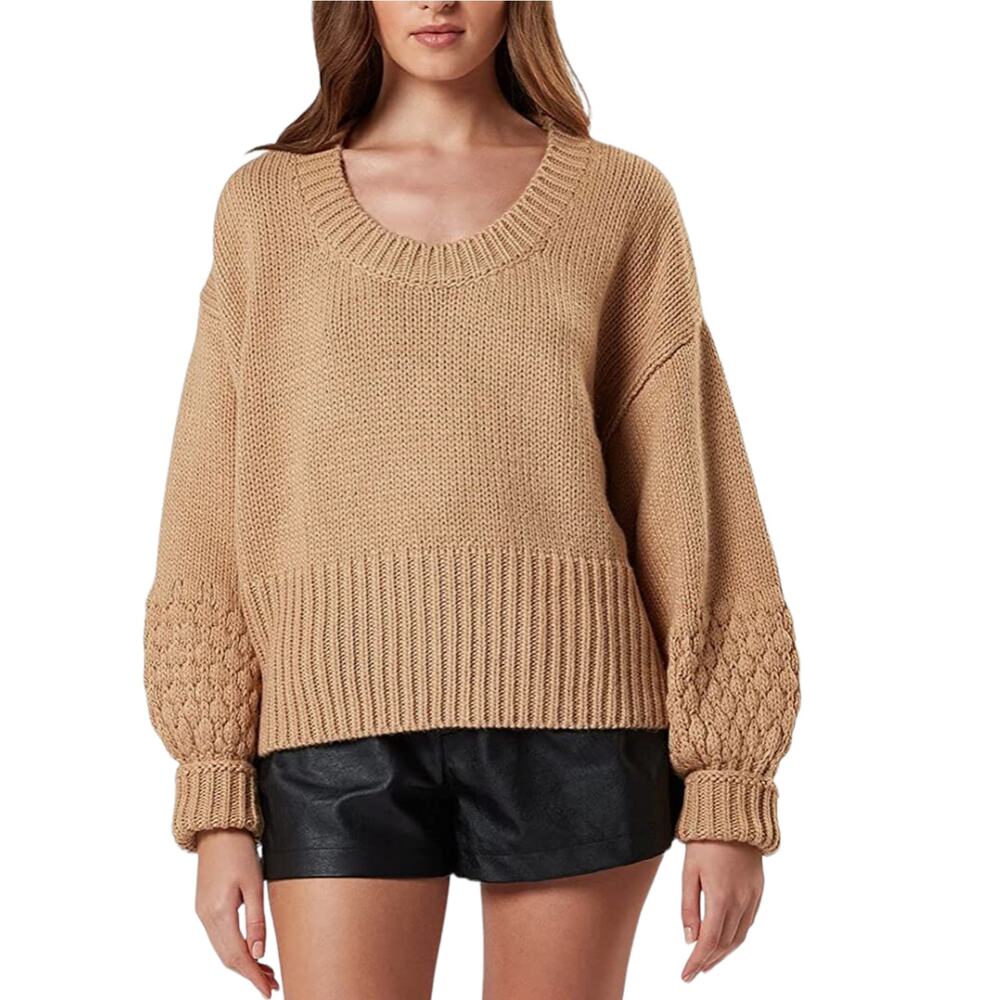 Charlie Holiday Oversized Brown Sweater Size 6